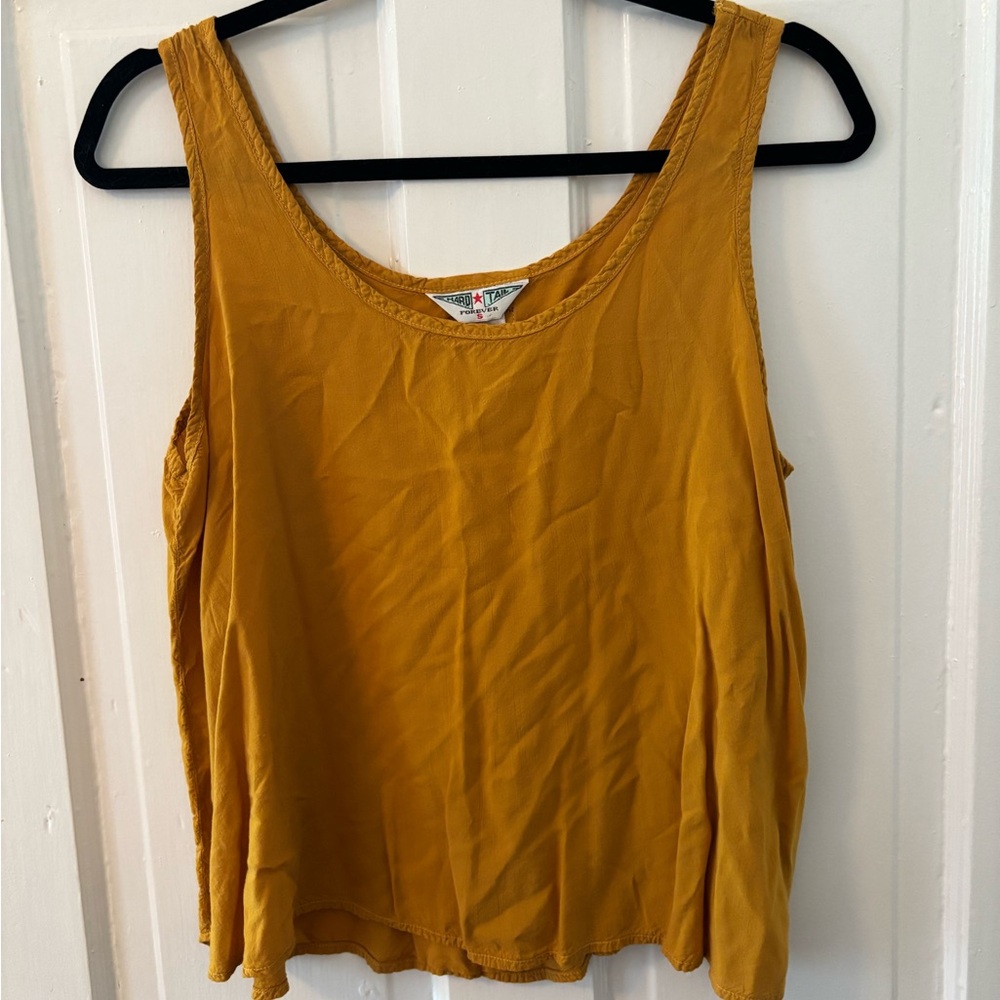 Hard Tail Yellow Relaxed Tank Top